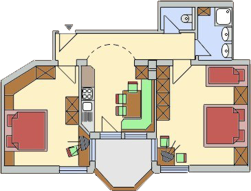Skizze Apartment 4